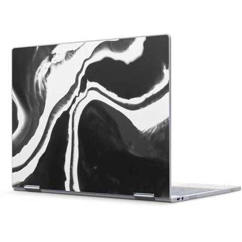 Black Marble Ink Pixelbook Skin